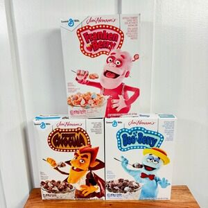 Lot of 3 General Mills Monster Cereals Set Count Chocula Franken Berry Boo Berry
